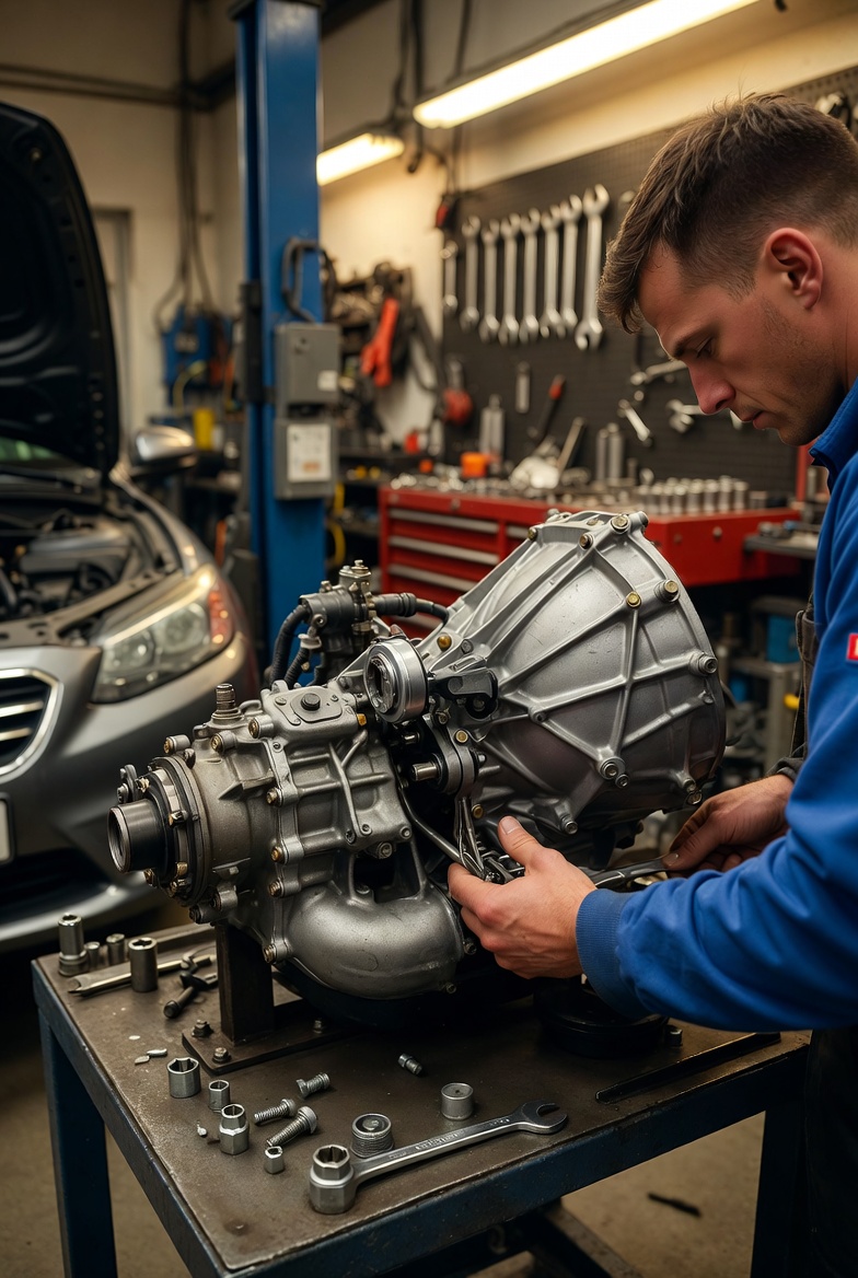 Інженер Powershift Garage проводить діагностику коробки 6DCT450